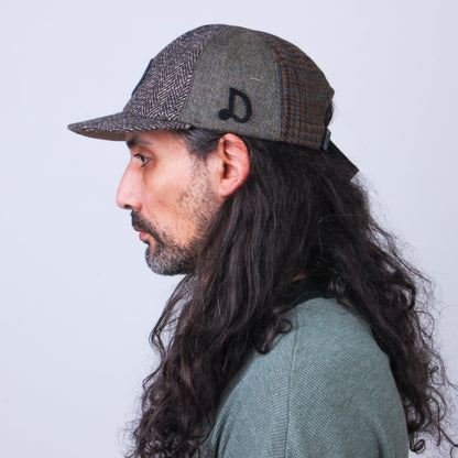 Casquette Patchwork en Laine Recyclée MOSAIC - N° 034