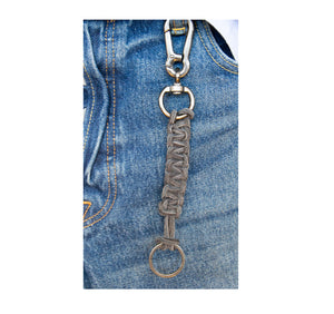 Porte-Clé en Cuir Tressé
