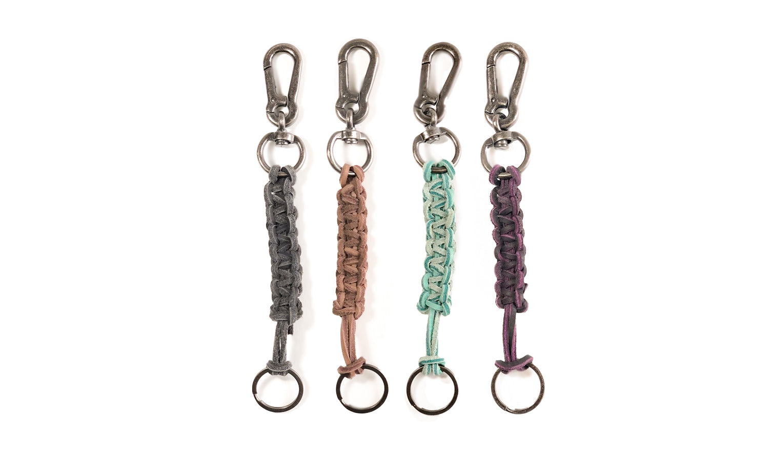 Porte-Clé en Cuir Tressé