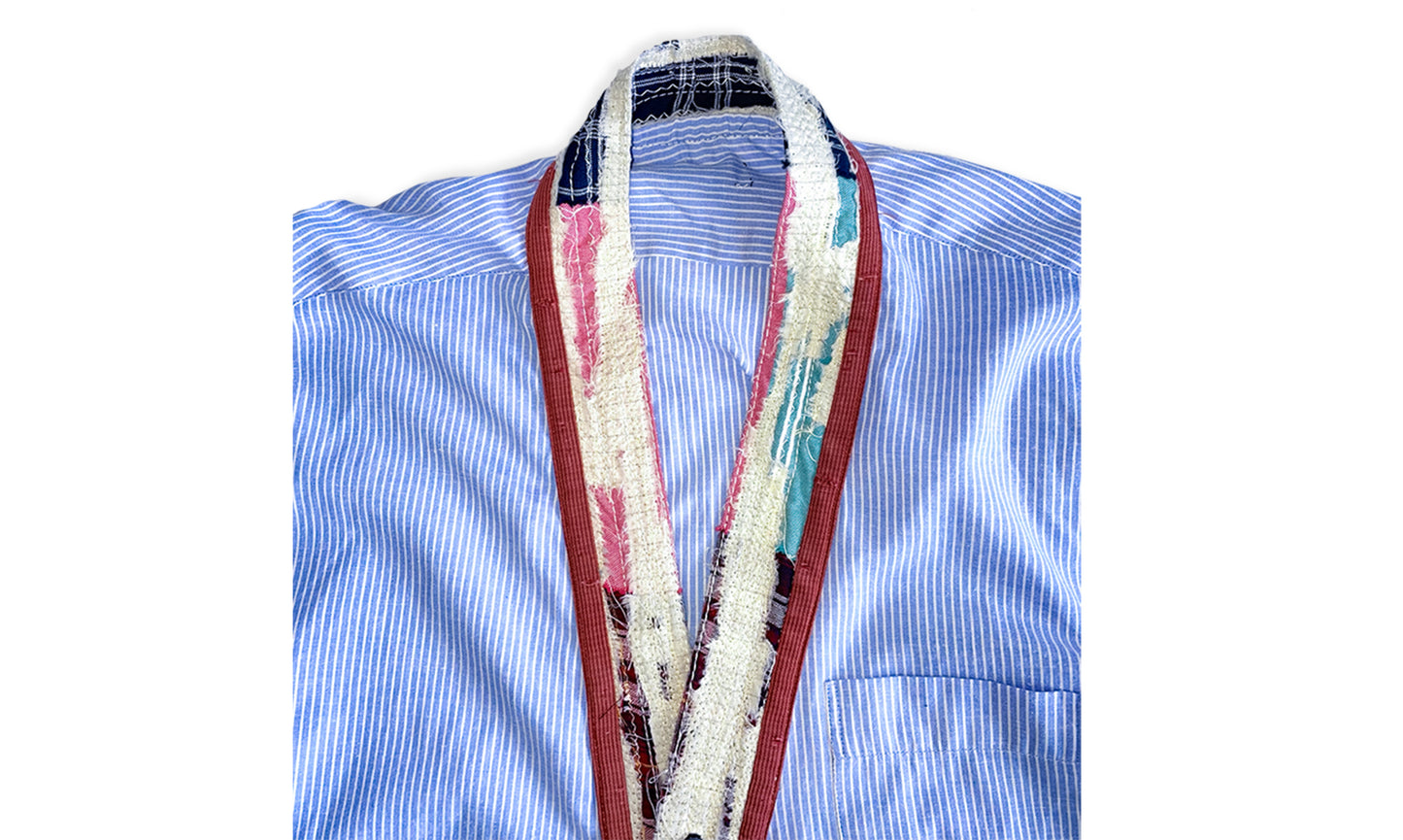 CHEMISE COL KIMONO KSD-1 À MANCHES LONGUES