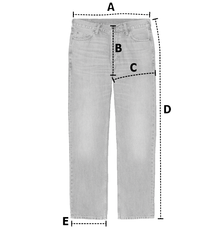 Boro Repaired Denim Pants - Blue StoneWash